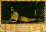 Franz Von Stuck Famous Paintings - The Sphinx